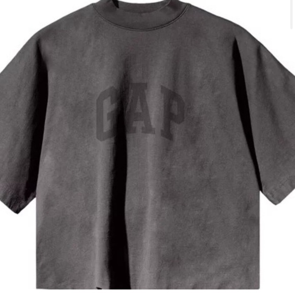 Rare Yeezy x GAP Yeezy Balenciaga White Dove 3/4 Sleeve T Black M - Picture 3 of 9